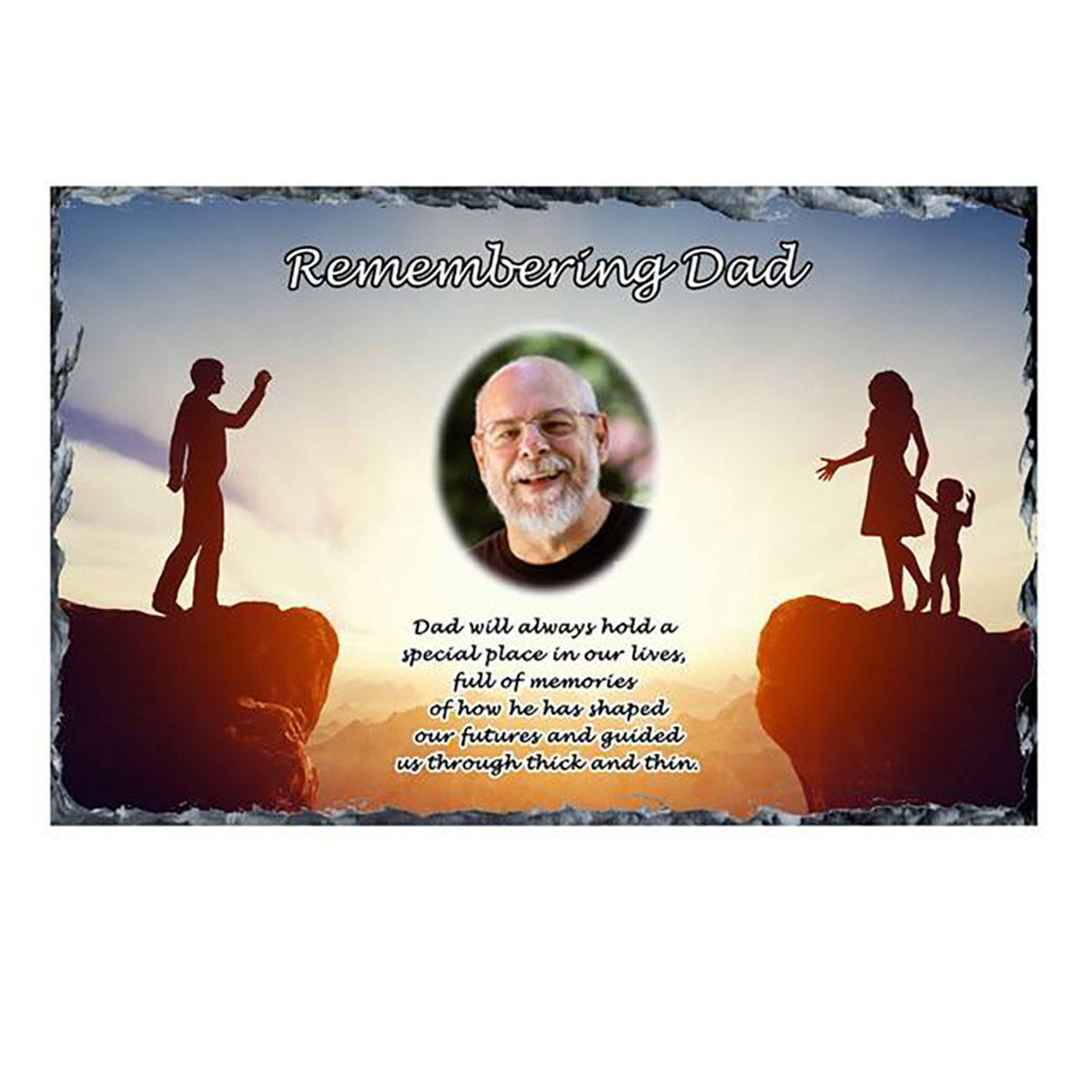 Personalsied Remembrance Slate - See You Again with Photo
